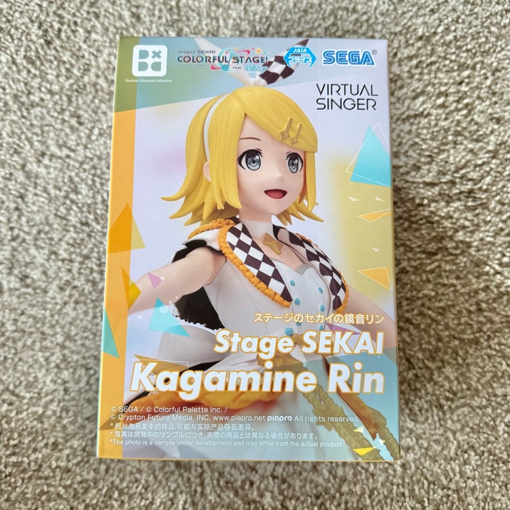 Project Sekai Colorful Stage! Stage SEKAI Kagamine Rin Desktop Decorate Figure